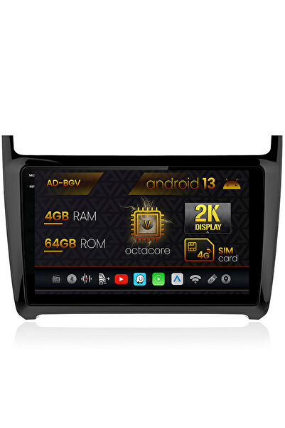 AutoDrop Navigatie Volkswagen Polo (2014+),Android 13,V-Octa/4GB RAM+64GB ROM...