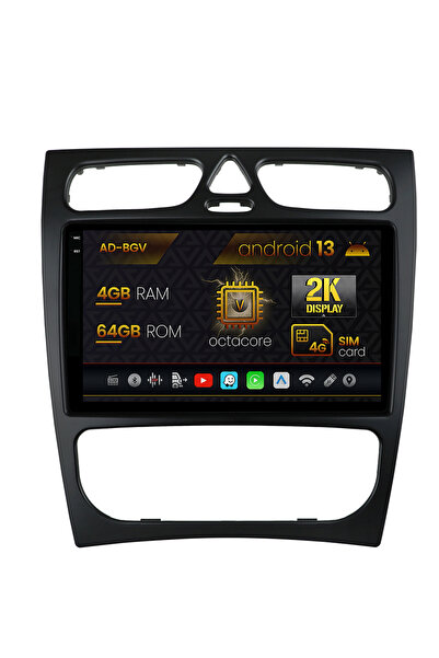 AutoDrop Navigatie Mercedes Benz C-Class W203 (00-05),Android 13,V-Octa/4GB R...