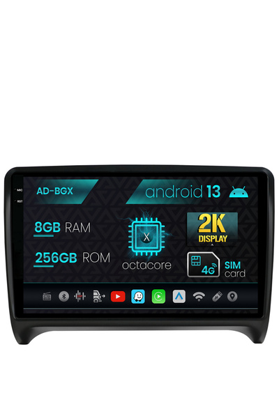 AutoDrop Navigatie Audi TT, Android 13, X-Octa/8GB RAM + 256GB ROM, 9.5"
