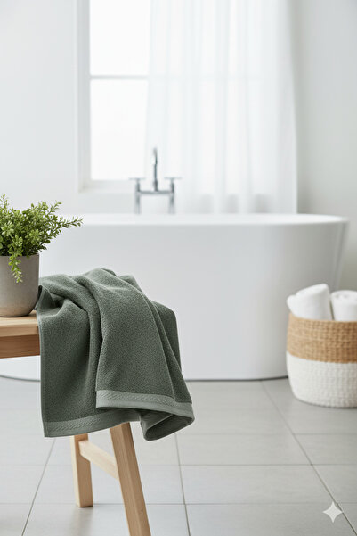 JOJOMIA Calida Bath Towel Green 80X150