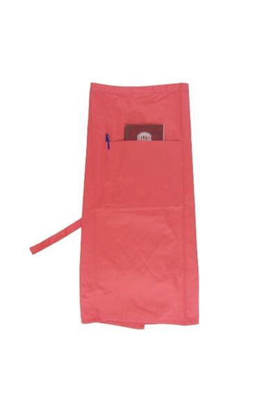 Lucille Craftshop Barman Apron with Coral Pocket