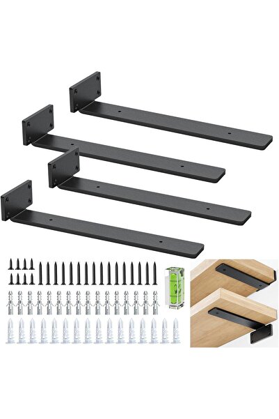 OEM Metal Shelf Brackets 30x4cm, Set of 2