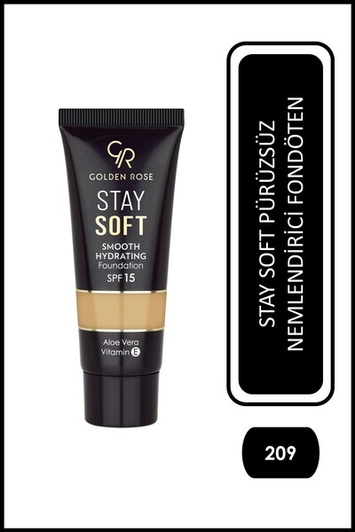 Golden Rose Stay Soft Smooth Hydrating Foundation - 209 - Nemlendirici Fondöten