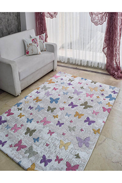 Zümrüt Ev Tekstil Lastikli Süngerli Kaymaz Halı Örtüsü 4m2 Ölçüde 2mm Süngerl...