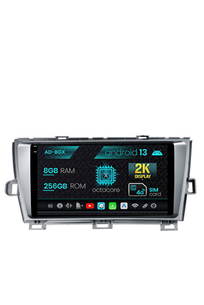 AutoDrop Σύστημα πλοήγησης Toyota Prius (2009-2014), Android 13, X-Octa/8GB R...