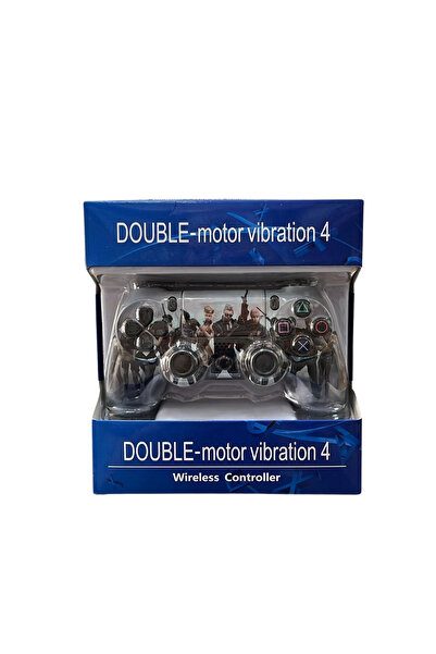 Blackbird Game Center GlrTech P4M Kablosuz Oyun Kolu Double Motor Titreşimli Şarj Edilebilir PS4 Uyumlu