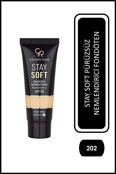 Golden Rose Stay Soft Smooth Hydrating Foundation - 202 - Nemlendirici Fondöten