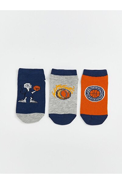 LC Waikiki Patterned Boys' Booties Socks 3-Piece (W5)