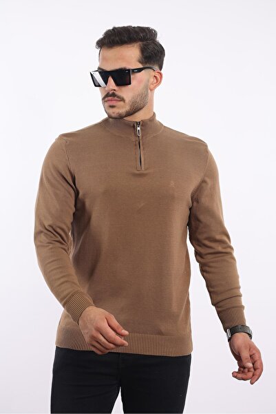 rugatchi Men's Collar Plain Knitwear — 100% Cotton, Stylish & Comfortable Sweater