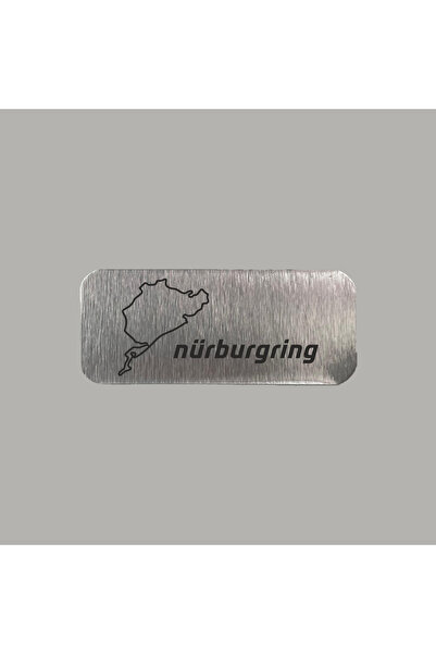 CRF Metal Nurburgring Harita Etiket Arkası Yapışkanlı 3x7 cm 1 Adet