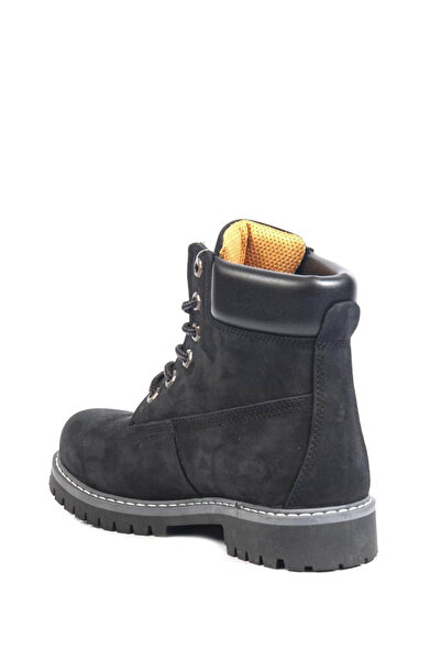 Bulldozer Genuine Leather Nubuck Black Women's Boots & Booties 240601