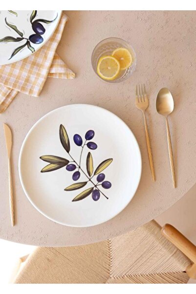 The Mia Olivos Pasta Tabağı 6lı Set 19 cm OVS0001