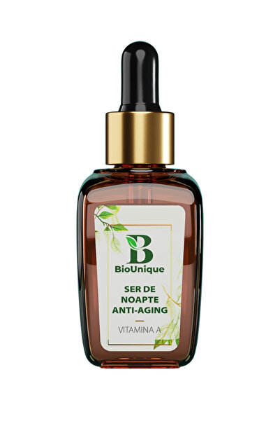 Biounique Ser Hidratant de Noapte Anti-Aging cu Vitamina E – Regenerare Inten...