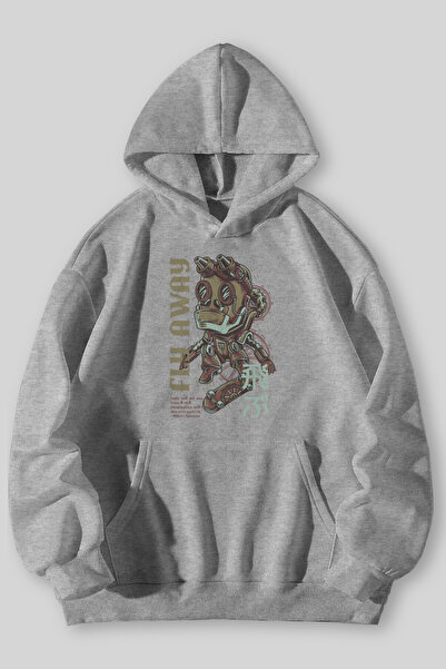 Harmandar Hanorac cu glugă unisex cu buzunar cangur, cu imprimeu Fly Away, ne...