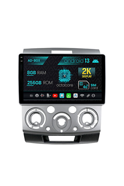 AutoDrop Navigatie Ford Ranger/Mazda BT50 (2007-2012), Android 13, X-Octa/8GB...