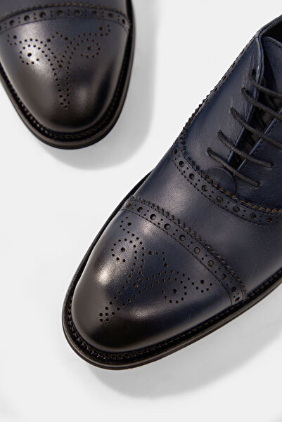 W Collection KOYU MAVİ DERİ AYAKKABI