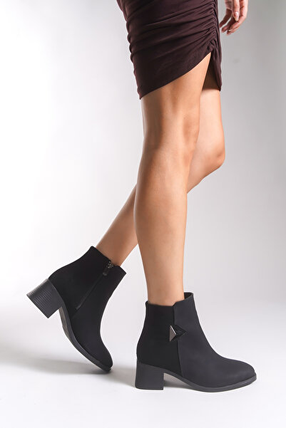 Riccon Xyrhicelle Kadın Bot 0012639 Mat Siyah