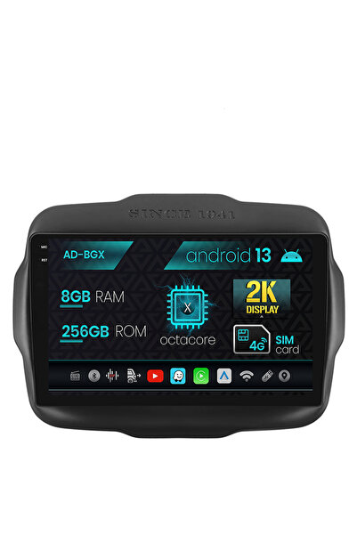 AutoDrop Navigatie Jeep Renegade (2014-2018), Android 13, X-Octa/8GB RAM + 25...