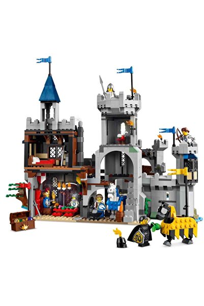 LEGO ®   Creator 3-in-1 Medieval Horse Knight Castle 31168 - 9+ Creative Toy Building Set (1371P)