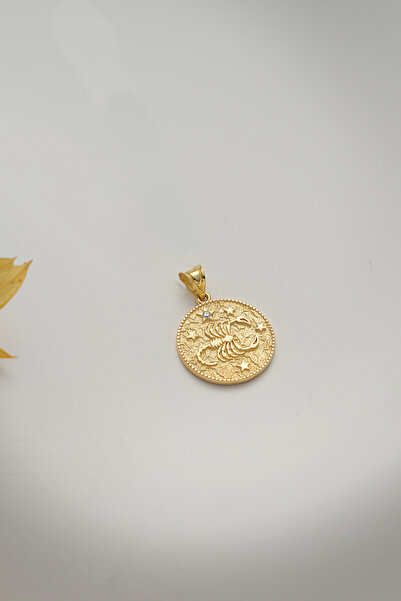 VeraDesignGold Altın Akrep Burcu Kolye Ucu – Zarif ve Şık Burç Takısı-14 Ayar Altın Kolye Ucu