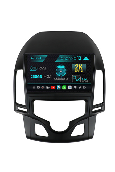 AutoDrop Navigatie Hyundai I30 (2007-2012), Clima Automata, Android 13, X-Oct...