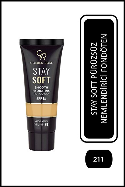 Golden Rose Stay Soft Smooth Hydrating Foundation No: 211 - Nemlendirici Fond...