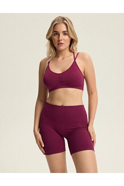 Bloovii Women's Sports Shorts Biker Gym Slimming Effect Mid-Thigh High Waist | Kyleena