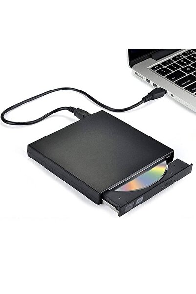 KESNUP Λεπτή εξωτερική μονάδα οπτικού δίσκου, μαύρο