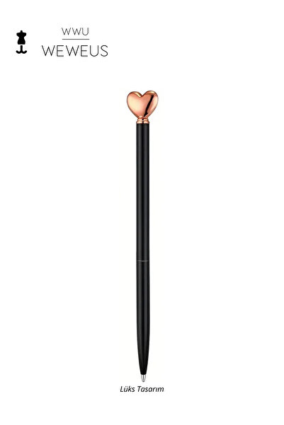 Weweus Black Heart Design Luxury Ballpoint Pen