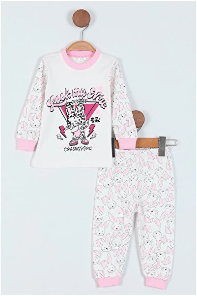 BEBENAZ Crazy Rabbit Pattern Cotton Baby Girl Pajamas Set