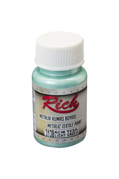Rich Supertrend Metalik Kumaş Boyası 50 cc. 3138 AÇIK YEŞİL
