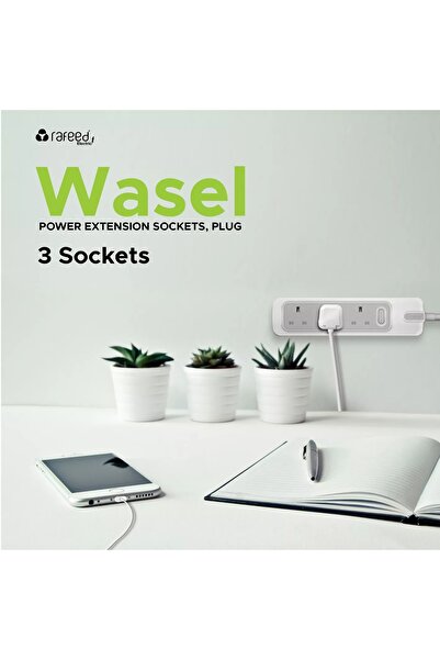 genric Rafeed 3-Gang UK Type Power Extension Socket