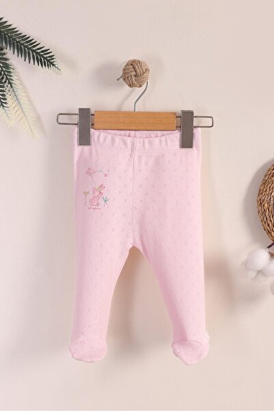 kidello Pink Rabbit Booties Baby Girl Single Bottom (0-12 Months)