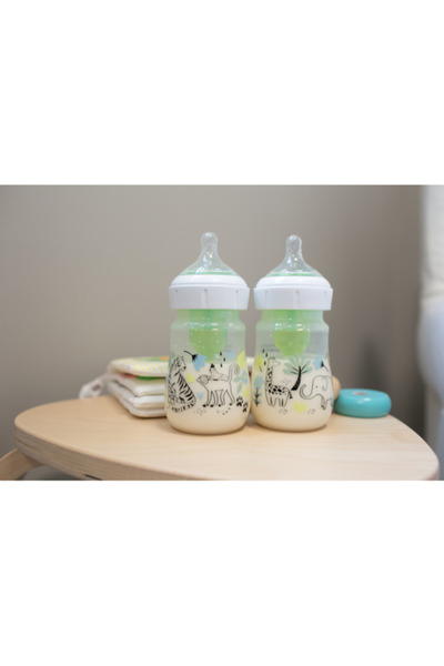 dr browns Set 2 biberone Dr. Brown's WB52014 cu dispozitive anticolici, Options Plus, 0-3 luni, 150 ml, Gat La