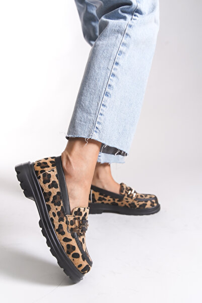 Riccon Women's Loafer 0012500 Leopard