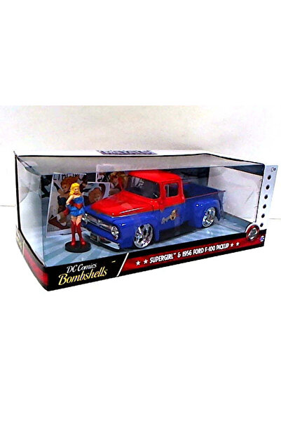 Jada Camionetă Ford F-100 1956 și Supergirl - 1/24