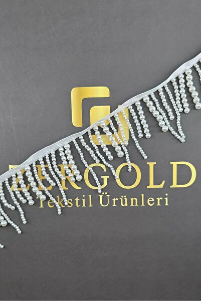 ZERGOLD Dekoratif İnci Şerit 1 Metre