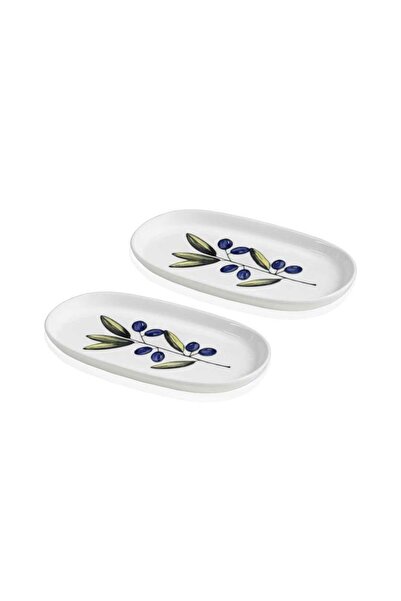 The Mia OLİVOS OVAL 2'Lİ SERVİS TABAK 26CM