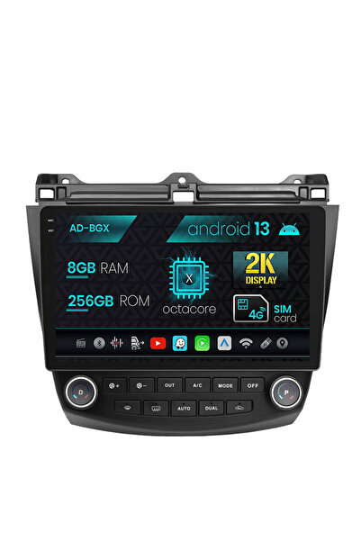 AutoDrop Navigatie Honda Accord 7 (2005-2008), Android 13, X-Octa/8GB RAM + 2...