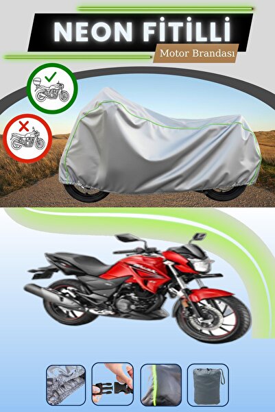 Cemku Shade حقيبة خلفية رمادية متوافقة مع قماش نيون فيتيل هيرو هانك 200R المت...