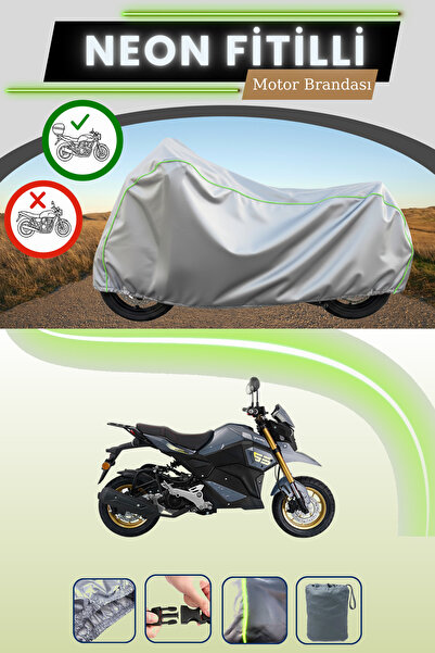 Cemku Shade حقيبة خلفية رمادية متوافقة مع قماش نيون فيتيل يوكي هامر 125 المتو...