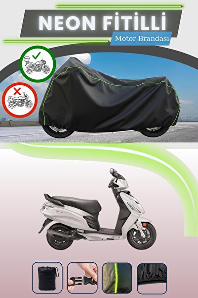 Cemku Shade حقيبة خلفية سوداء متوافقة مع نيون فيتيلي هيرو داش LX 110 متوافقة ...