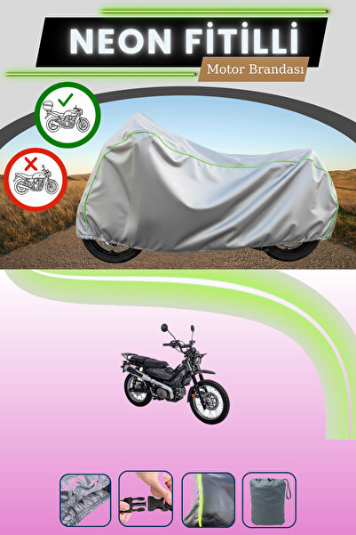 Cemku Shade حقيبة خلفية رمادية متوافقة مع قماش نيون فيتيلي ألتاي تانك X125 المتوافق مع الدراجات النارية