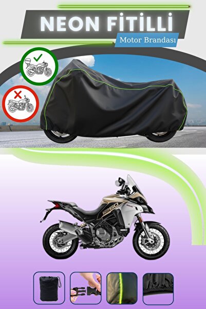 Cemku Shade حقيبة خلفية باللون الأسود النيون قماش مجدّل متوافقة مع دراجة دوكا...