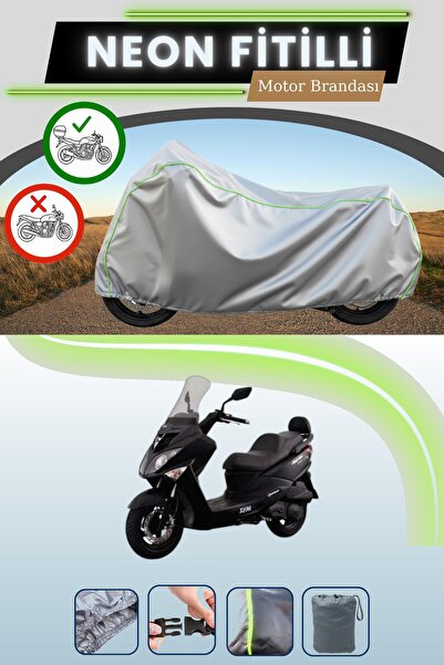 Cemku Shade حقيبة خلفية رمادية متوافقة مع قماش نيون فليت المتوافق مع دراجة نا...