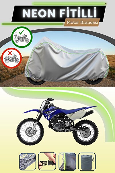 Cemku Shade حقيبة خلفية رمادية متوافقة مع نيون فايتي ياماها TTR 125 L، قماش م...