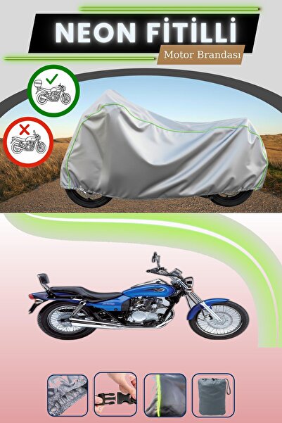 Cemku Shade حقيبة خلفية رمادية متوافقة مع قماش نيون فليتلي كاواساكي EL 125 ال...