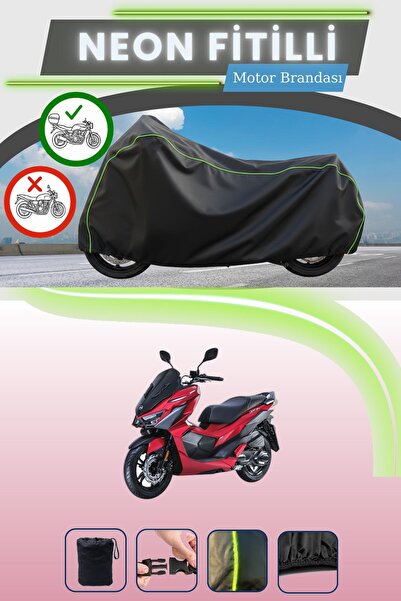 Cemku Shade حقيبة خلفية سوداء متوافقة مع نيون فايتل سيم جيت إكس 125، قماش محر...