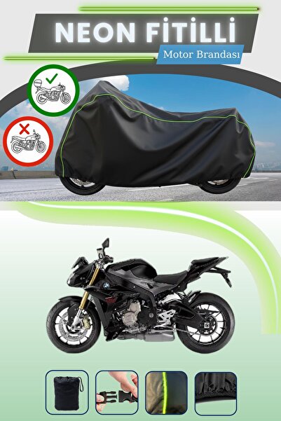 Cemku Shade حقيبة خلفية سوداء متوافقة مع قماش المحرك المتوافق مع نيون فيتيلي بي إم دبليو إس 1000 آر