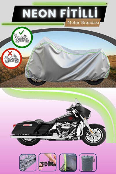 Cemku Shade حقيبة خلفية رمادية متوافقة مع نيون فايتي هارلي ديفيدسون إلكترا جل...